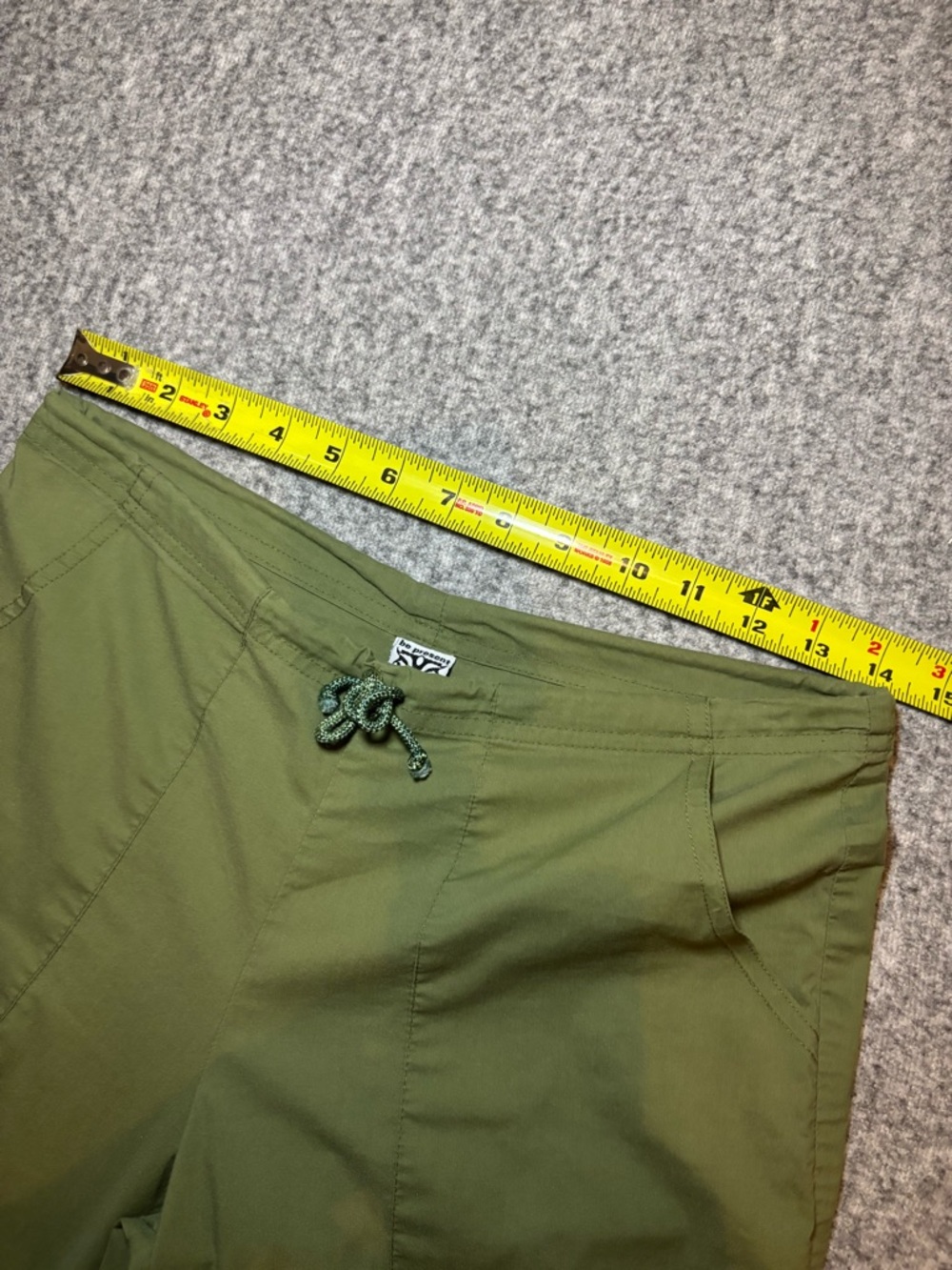 Be Present Women’s Yoga Pants Wide-Leg Capri Olive Green Small Rare - Picture 7 of 11
